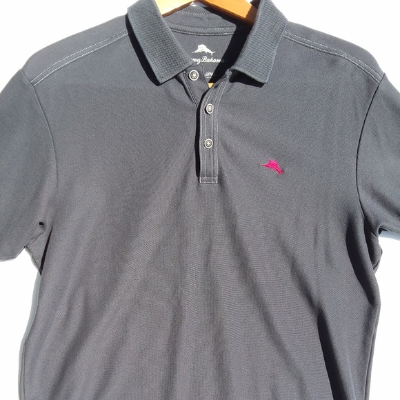 Tommy Bahama Other - Tommy Bahama Men's Emfielder Polo Shirt Gray Large